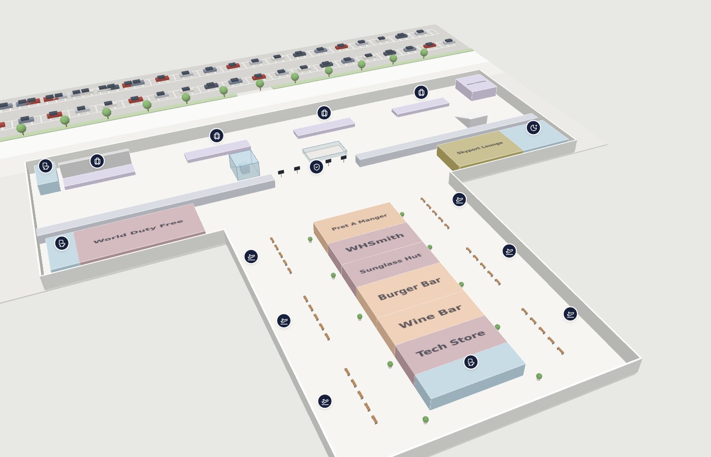 3D map of Skyport Terminal 1